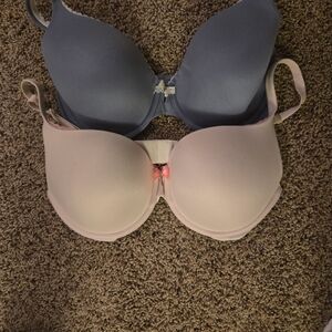 Victoria's Secret Blue and Pink Bras